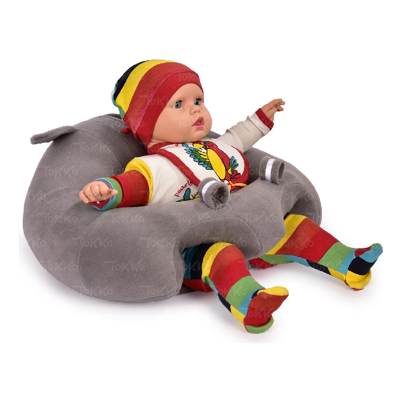 Cuscino di supporto per seduta reclinabile per bambini seggiolino per bambini grande seggiolino per bambini grigio TOKKO Baby