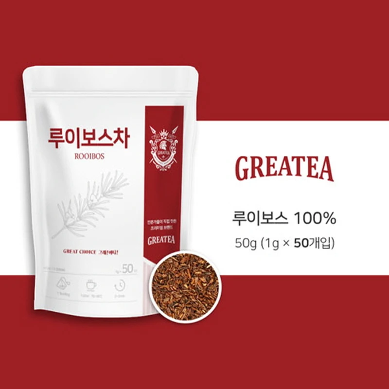 Greatea 그래이티 루이보스티 차 50티백