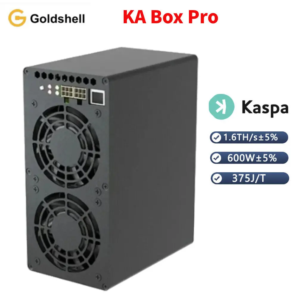 

Goldshell KA Box Pro Kaspa Miner 1.6th/s 600W Home Mining