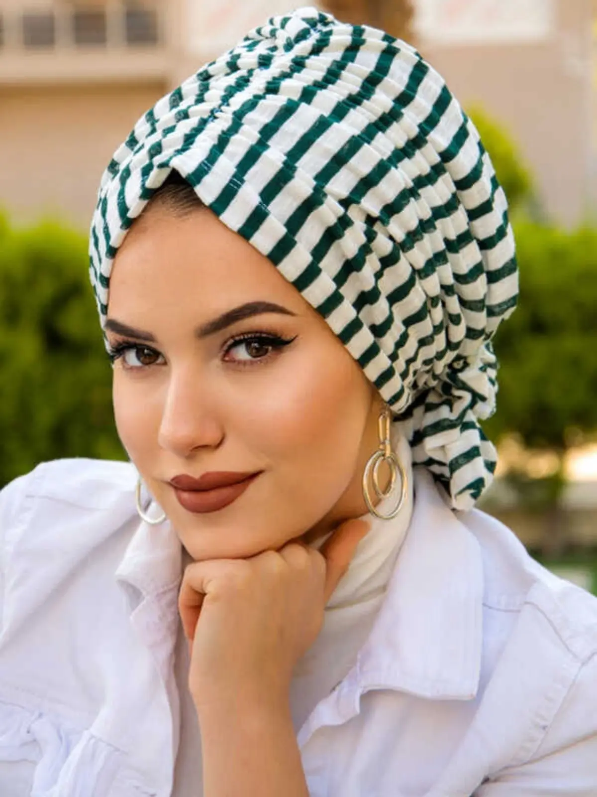 Gorro con hebilla para mujer, Hijab informal, chal elegante, ropa islámica para las 4 estaciones