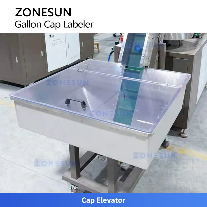 ZONESUN ZS-TB5C Etichettatrice automatica per tappi di bottiglia da galloni per soluzione etichettatrice per coperchi per acqua minerale
