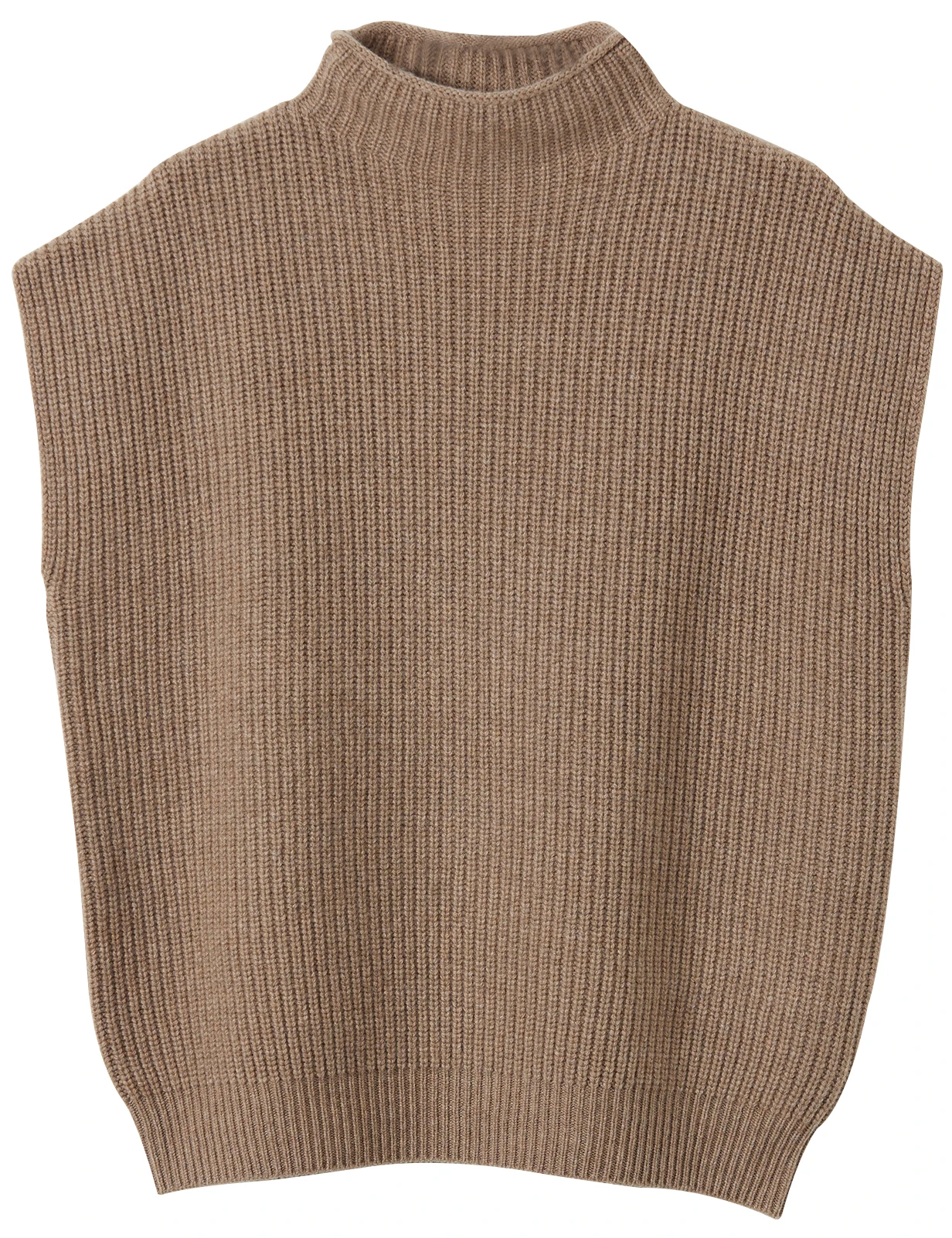 LONGMING Women's Sweater 100% Merino Wool Sweater Vest Mockneck 2023 Fall Winter Warm Sleeveless Knitted Pullover Vest Classical