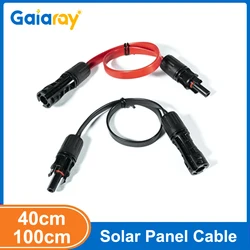 1Pair 40cm/1m Super Flat Solar Flexible Cable Solar Panel Connector Wire 1500V 90-degree Bending Photovoltaic Extension Cable