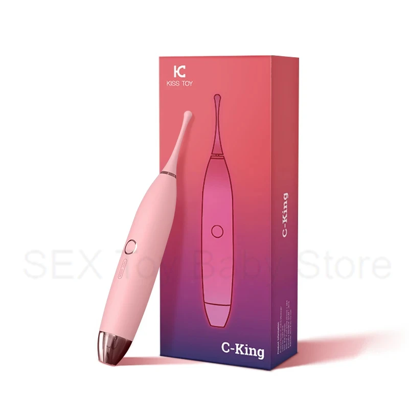 

Kisstoy C King Vibrator Vaginal High Frequency Nipples Clitoris G-spot Orgasm Stimulator Powerful 2-in-1 Sex Toy Dildo For Singl