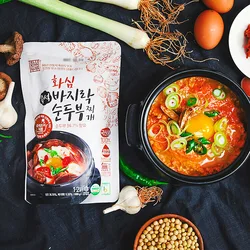 완주 화심 고기 바지락 버섯 순두부 찌개 2팩