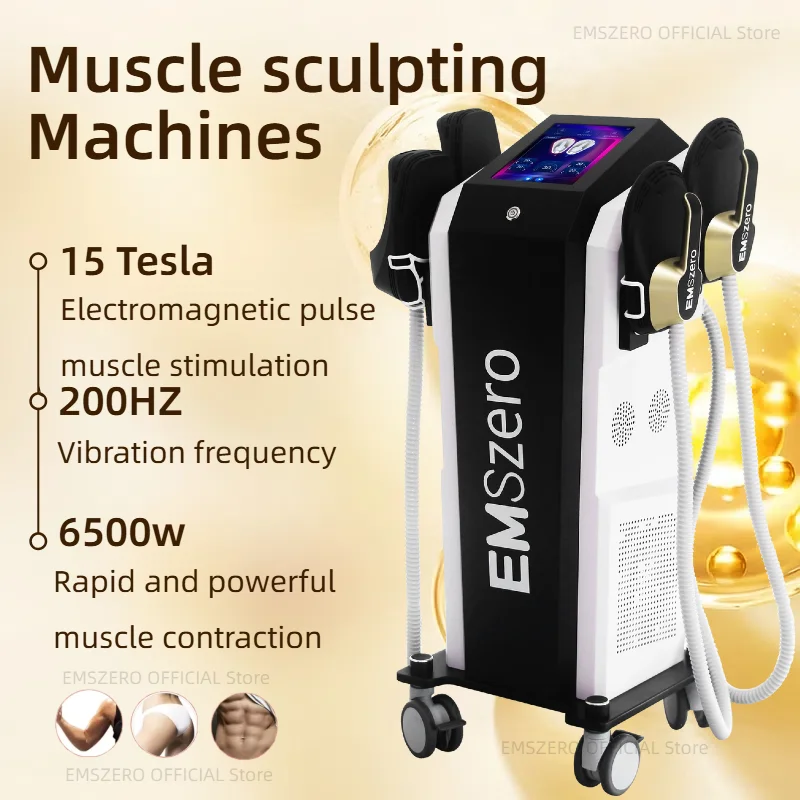 2025 EMSzero Neo Body Sculpting Machine Shaping 6500W 200hz EMS Radio Frequency RF Muscle Stimulator Device