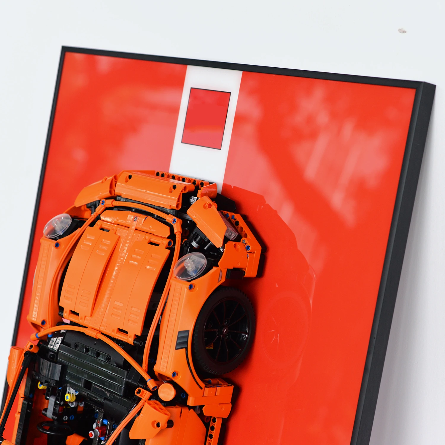 لوحة حائط لعرض LEGO Technic Porsche 911GT3 RS 42056، مقتنيات للبالغين لبنات البناء المثبتة على الحائط لسيارة Lego