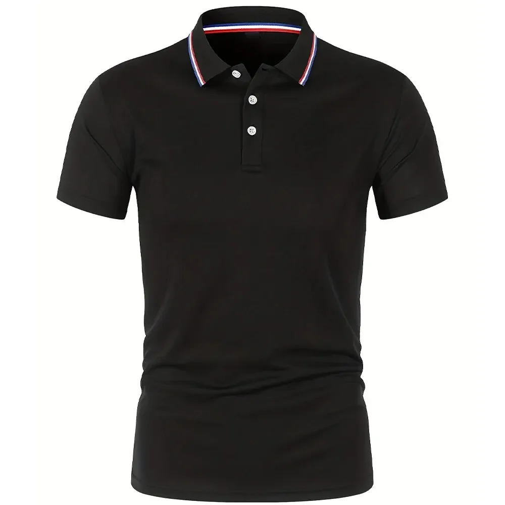 Polo d'été décontracté et respirant pour hommes, confortable, couleur unie, T-Shirt à manches courtes de haute qualité, offre spéciale, 2025