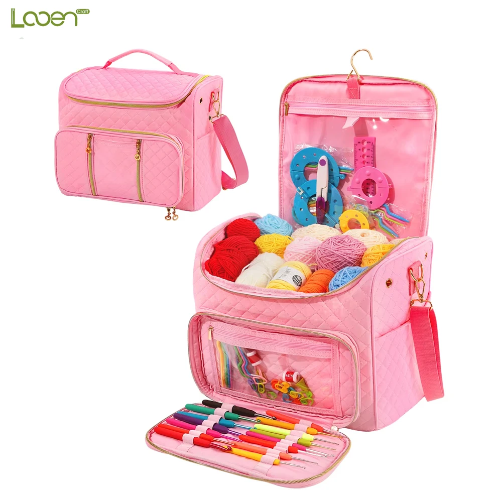 

1 piece of new-style wool storage bag, a portable DIY wool crochet tool storage bag for going out