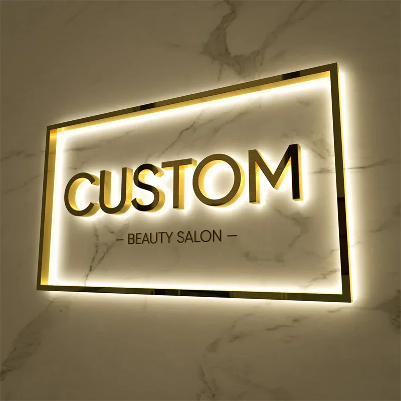 Custom 3D Backlit Logo,Business Sign,Illuminated Business Signage,Reception Office Lobby Led Sign, Wall Logo,Logo Signs For Wall