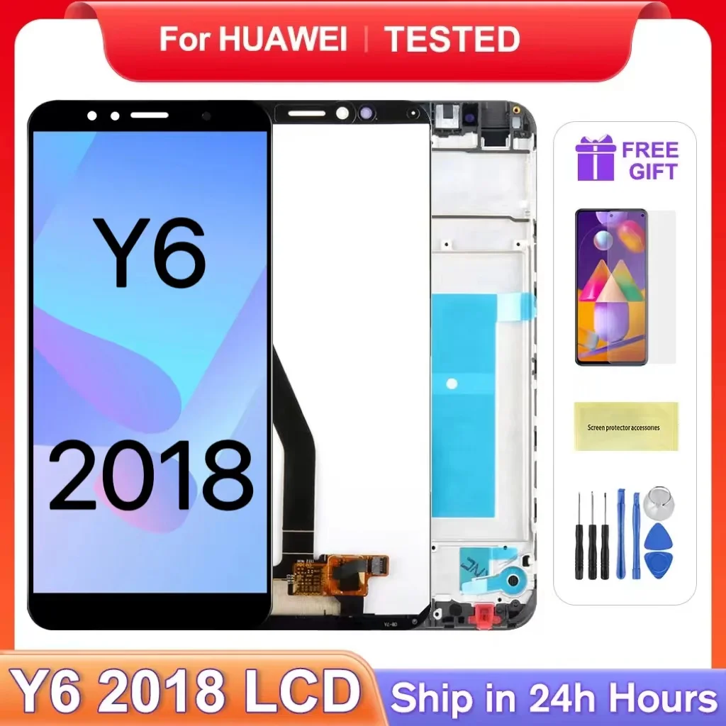 

5.7'' NEW Original For HUAWEI Y6 2018 5.7''For Y6 Prime 2018 LCD ATU-L11/L22 Display Touch Screen Digitizer Assembly Replacement