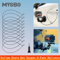 MYOBO Universal Camera Safety Lanyard for GoPro Hero/Insta360/DJI/SJCAM - Anti-Drop Stainless Steel Tether for Extreme Sports