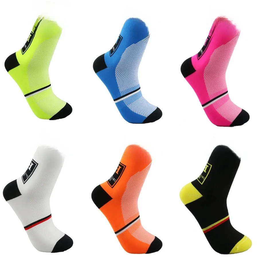 AliExpress Quality Top Sports New Cycling Socks Professional DH Brand Sport Socks Breathable Bicycle Sock Outdoor Racing Big Size Men Women