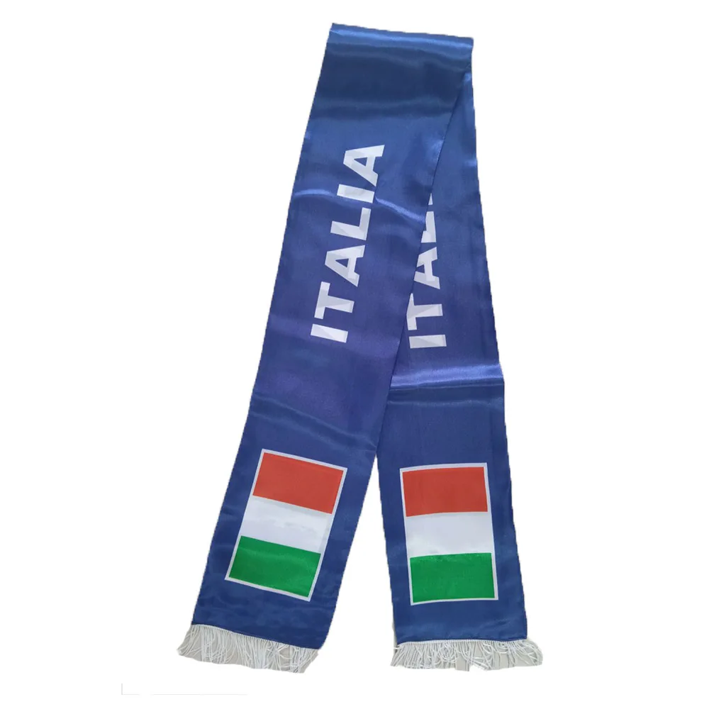 Directly Delivery Stain Football Soccer Italy Italian National Flag Scarf