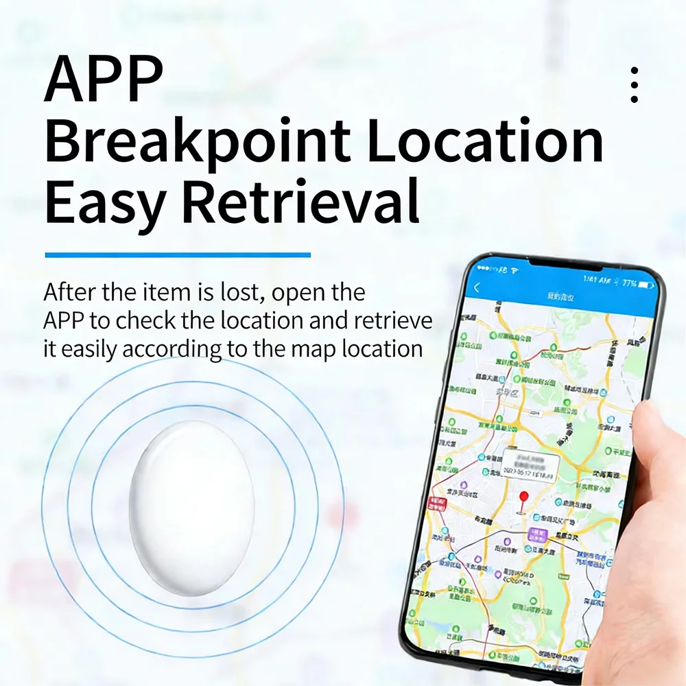 

GPS-трекер Bluetooth 5.0, мини-устройство для отслеживания GPS, предотвращающее потерю, для домашних животных, пожилых людей, детей, сумок, кошельков, автомобилей, для IOS и Android, умный локатор