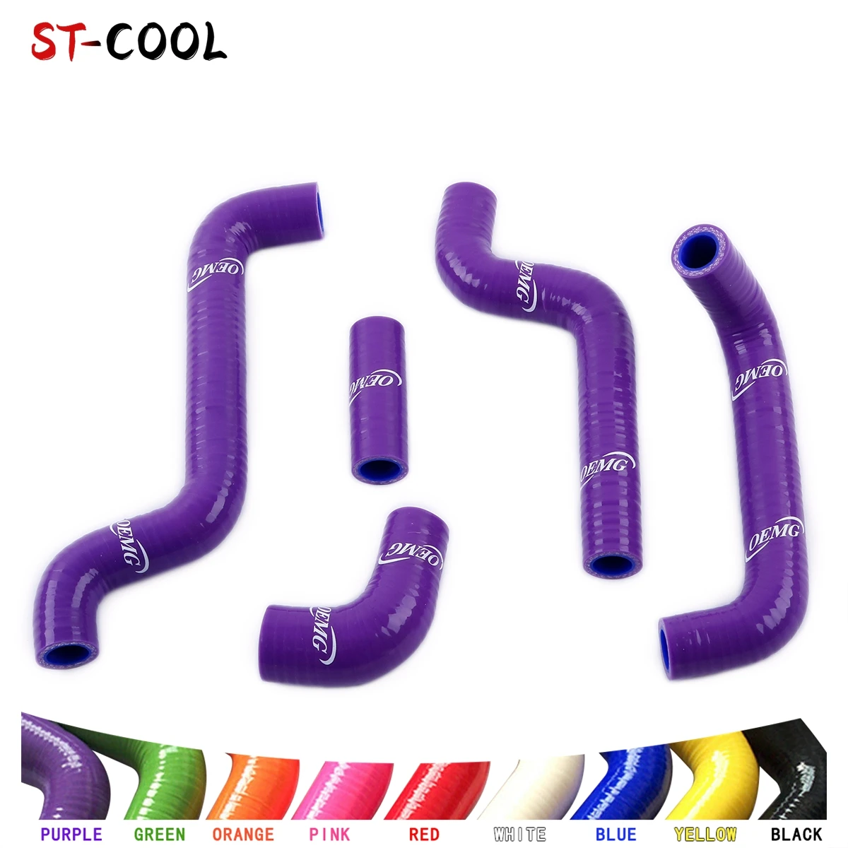 For 1996-2009 Aprilia RS 125 RS125 2008 2007 06 05 04 03 02 01 00 1999 98 97 Motorcycle Radiator Hoses Kit Silicone Tubes 5Pcs