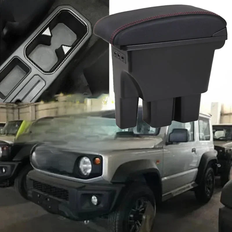 Für Suzuki Jimny Armlehne Für Jimny JB74 Auto Armlehne box 2018-2025 Retrofit teile Lagerung Box Innendetails auto Zubehör