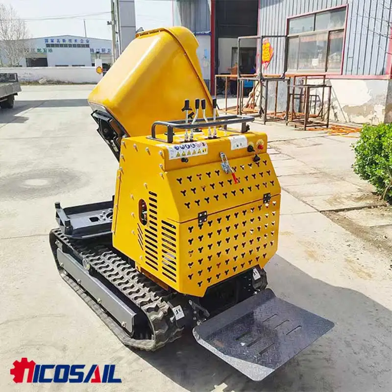 Compact Tracked Lawn Mower Remote Control Grass Cutting Equipment for Orchards and Farms