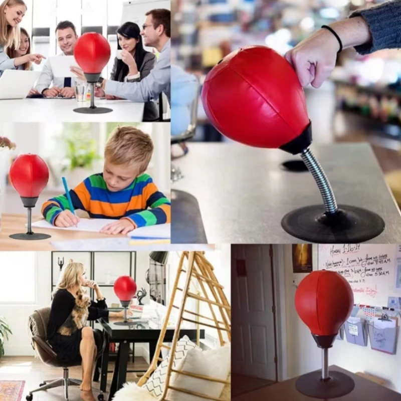 Punching Bag Ball With Desktop Suction Cup Table Boxing Tool Children Relief Boxing Training Stress Speed Adult Wall Punch Ball