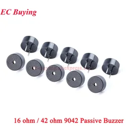 2-20Pc 9042 Integrated Passive Buzzer 16 42 ohm AC 3V 3.3V 16Ω 42Ω 9*4.2mm 9x4.2mm Mini Piezo Speaker For Arduino DIY Electronic
