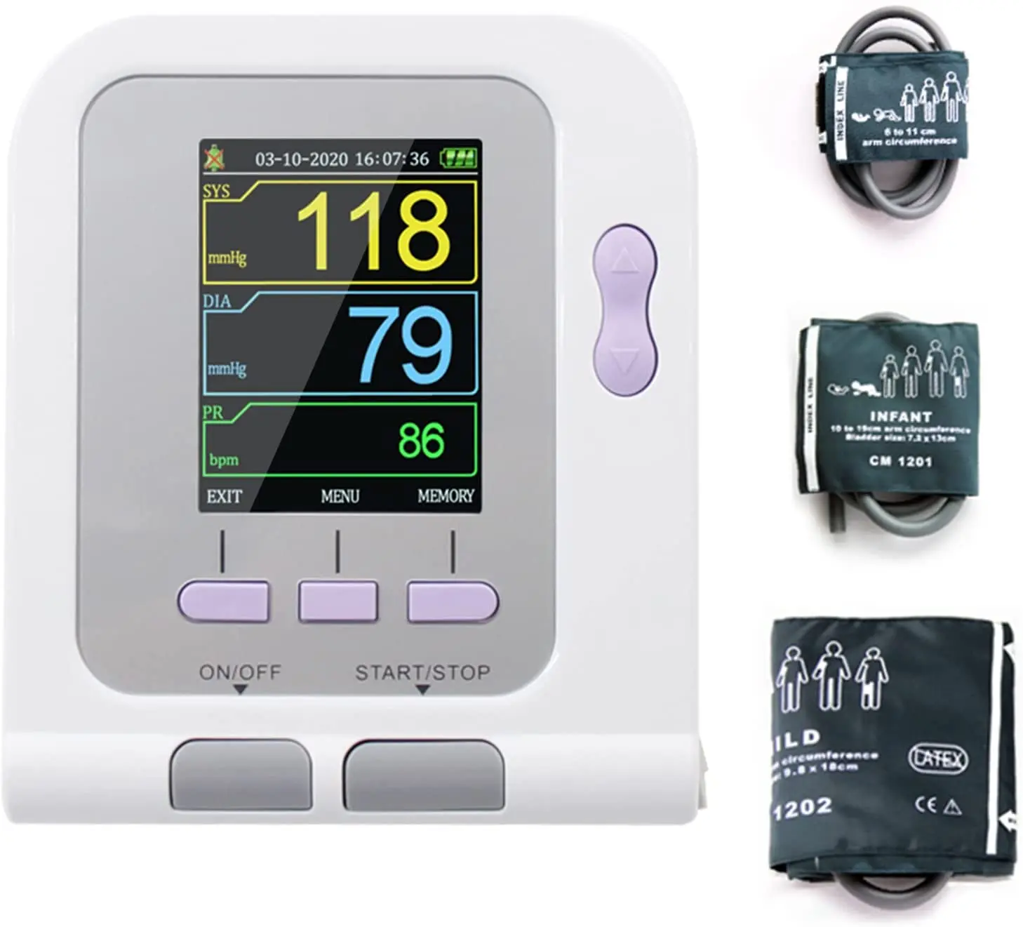 CONTEC08A-VET Digital Veterinary Blood Pressure Monitor NIBP Cuff, Animal NIBP+SPO2 Probe