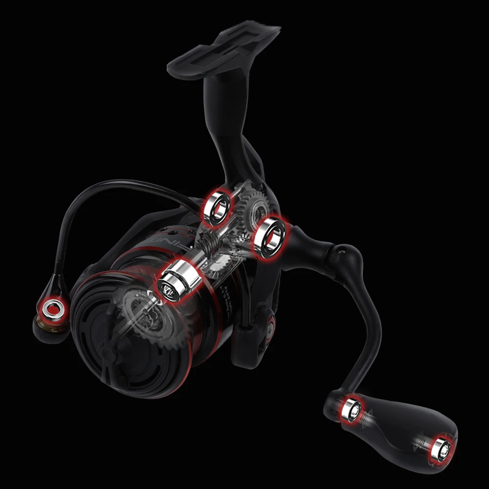 MIFINE Carrete Spinning de Carbono 5.1:1 – Agua Salada y Dulce