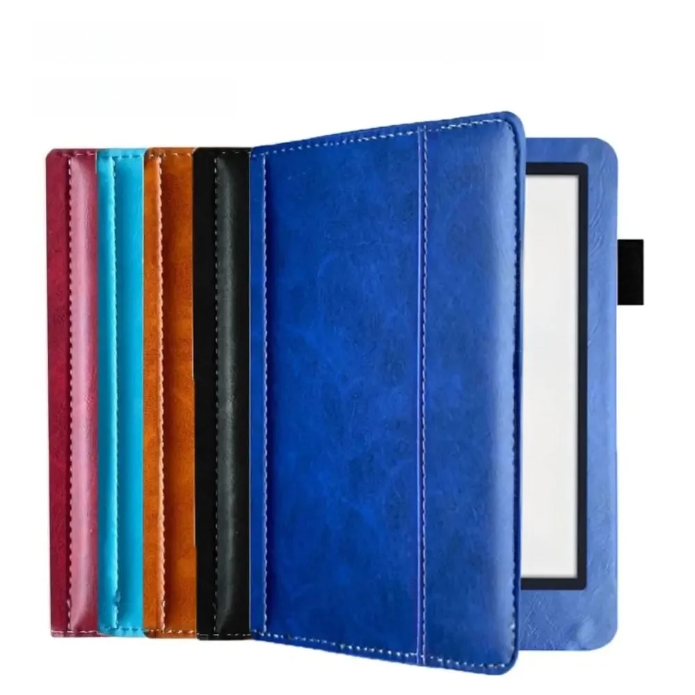 Étui pour lecteur électronique de 6 pouces, veille/réveil automatique, antichoc, anti-rayures, housse Folio N236, doublure en microfibre, cuir pour Kobo Aura édition 2