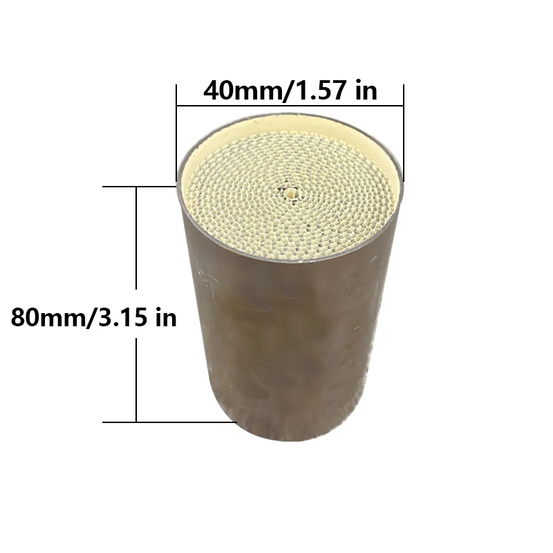 40*80MM motorcycle catalyst metal Euro 5 Honeycomb Motorcycle catalyst Muffler catalyst for exhaust system