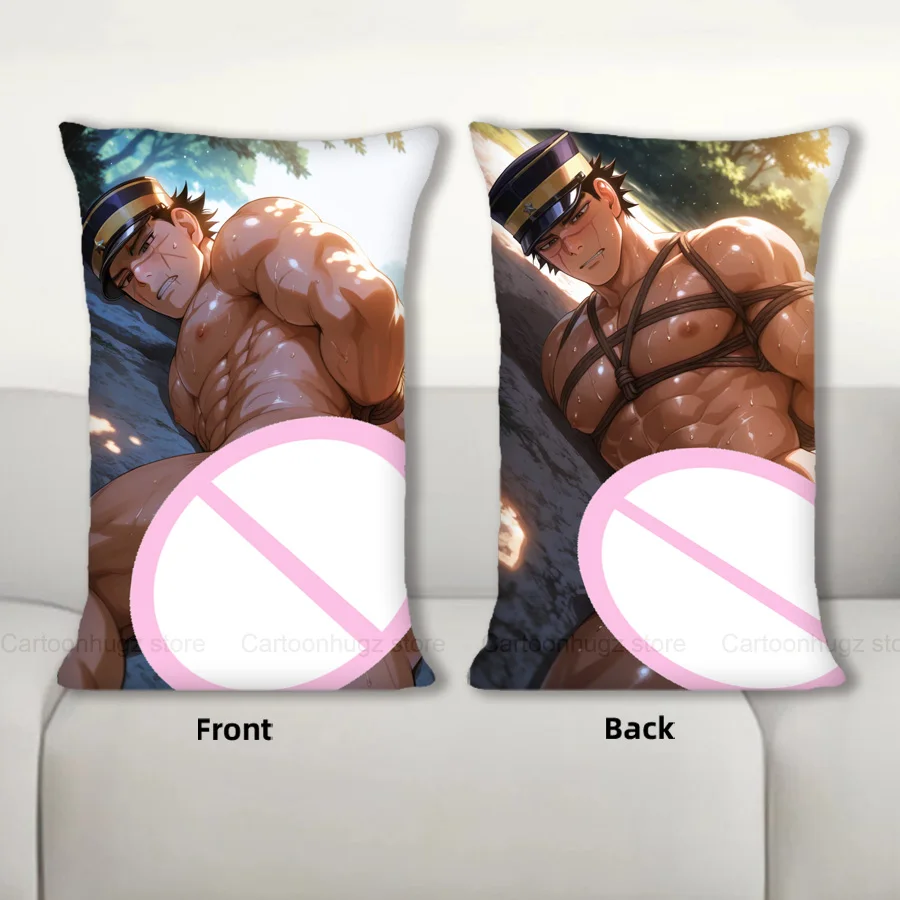 

Dakimakura Anime Sugimoto Saichi Pillow Cover Sofa Cushion Double-side Print Throw Pillow Case 40X60cm