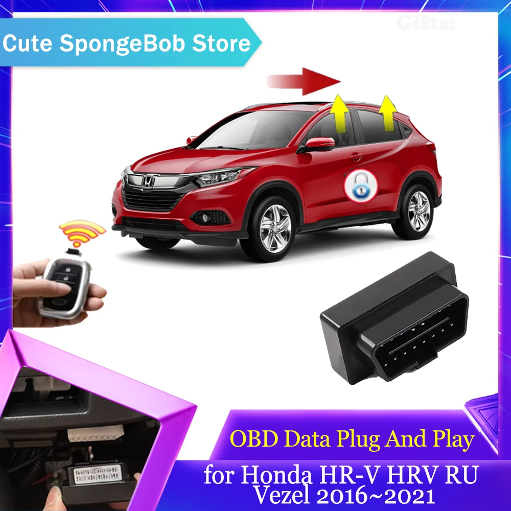 

Car OBD Data Module for Honda HR-V HRV RU Vezel 2016~2021 Window Folding Lifting Speed Lock Door Unlock Plug And Play Accessorie