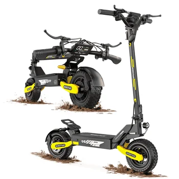 EOEOTWO 1200W Off Road Electric Scooter for Adults 48V Long Range E-Scooter 30MPH Fast Speed 11" Tubeless Tire Foldable Kick Scooter 1