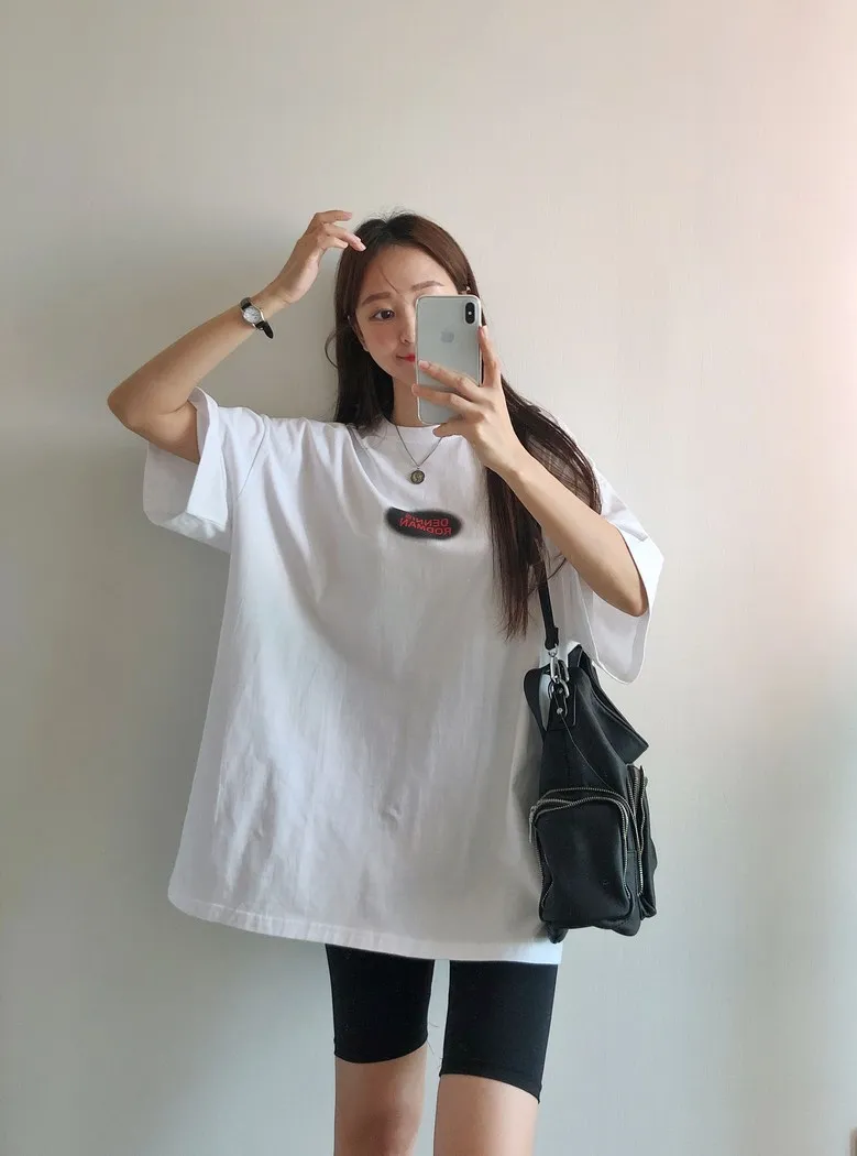 Summer Cotton Women's T-shirt Love&City Men's & Women's Universal Roadman short-sleeved T-shirt Street Daily Outdoor T-shirt Top