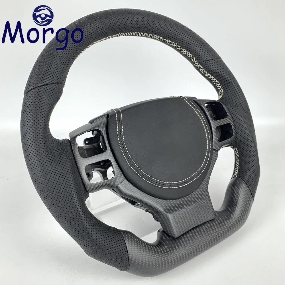 For Lexus IS ES IS350 IS250 2015 2016 2017 2018 2019 2020 2021 2022 2023 Custom Matte Carbon Fiber Full Leather Steering Wheel