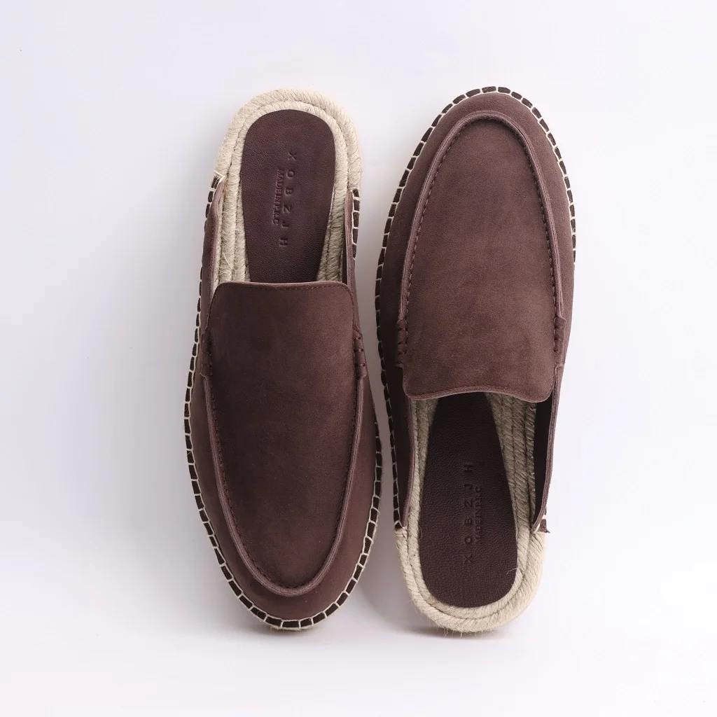 2026 New Men's Braided Rope Shoe Sole Ladies Slip-On Slippers Comfortable Breathable Designer Brand Ladies Flat Sandals