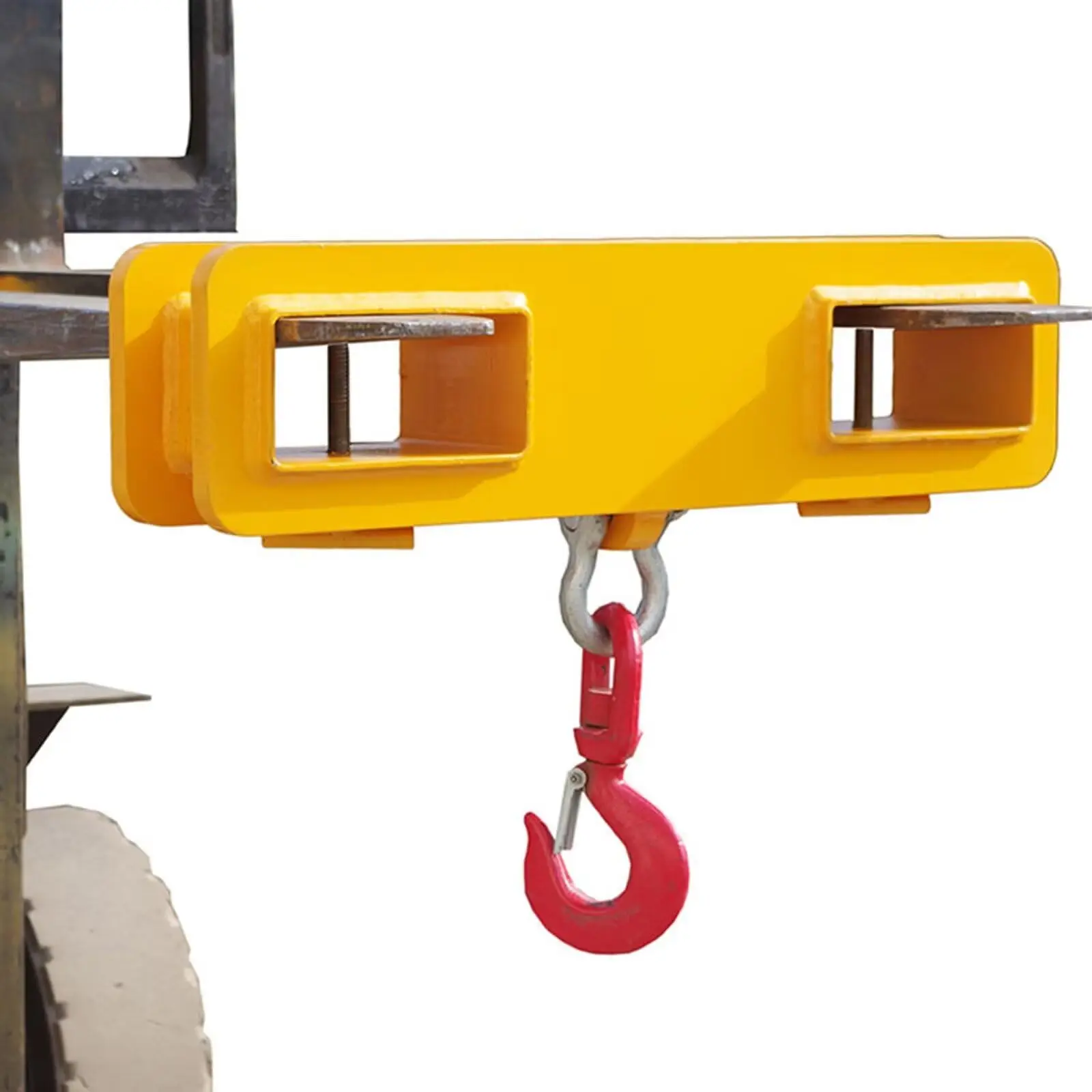 5500Lbs Capacity Forklift Lifting Hoist Heavy Duty 2Ton Forklift Mobile Crane with Swivel Hook and Two Large T-Screws