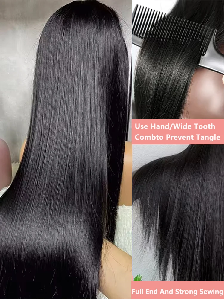 Mossily 300 Density Bone Straight 30 40 Inch 13x6 Lace Front Human Hair Wigs 13x4 HD Lace Frontal Wig 5x5 Closure Glueless Wigs image 2