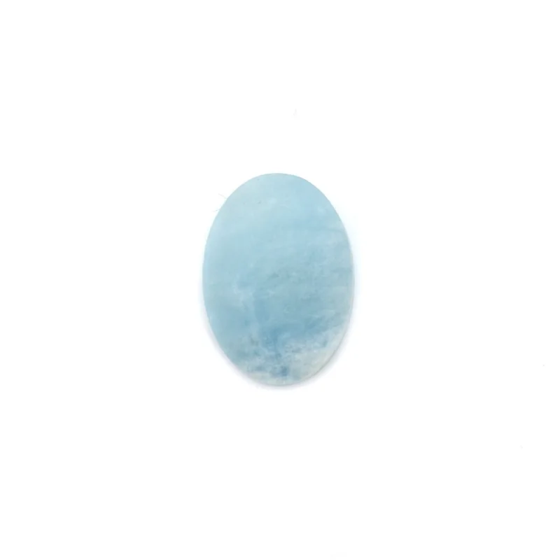 

5pcs Aquamarine Cabochon Flat Oval 10x14mm Genuine Natural Stone Craft Findings For Making Jewelry Ring Earings DIY Pendant