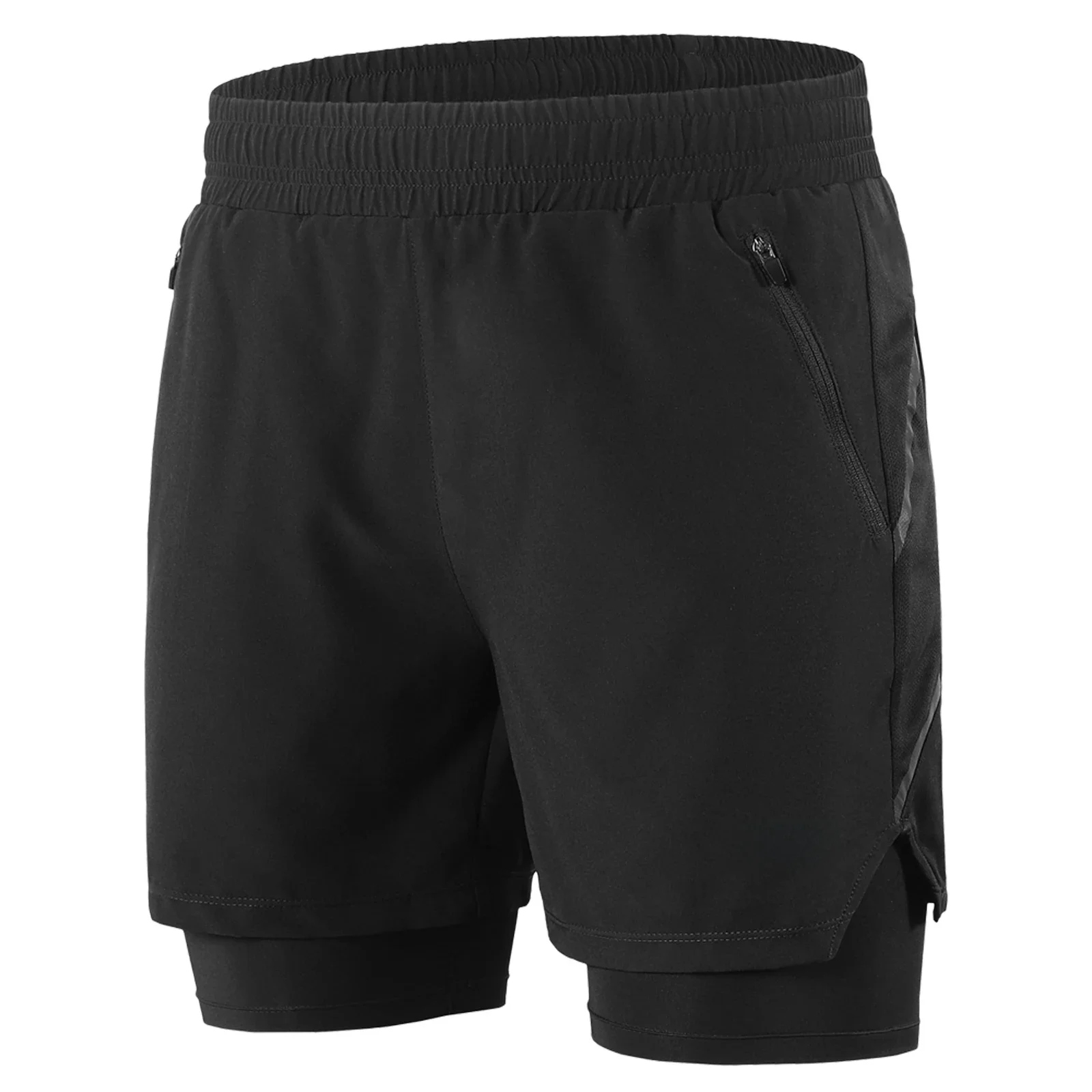 AliExpress LIXADA Lixada Men 2 in 1 Running Shorts Quick Drying Breathable Active Training Exercise Jogging Marathon Cycle Shorts