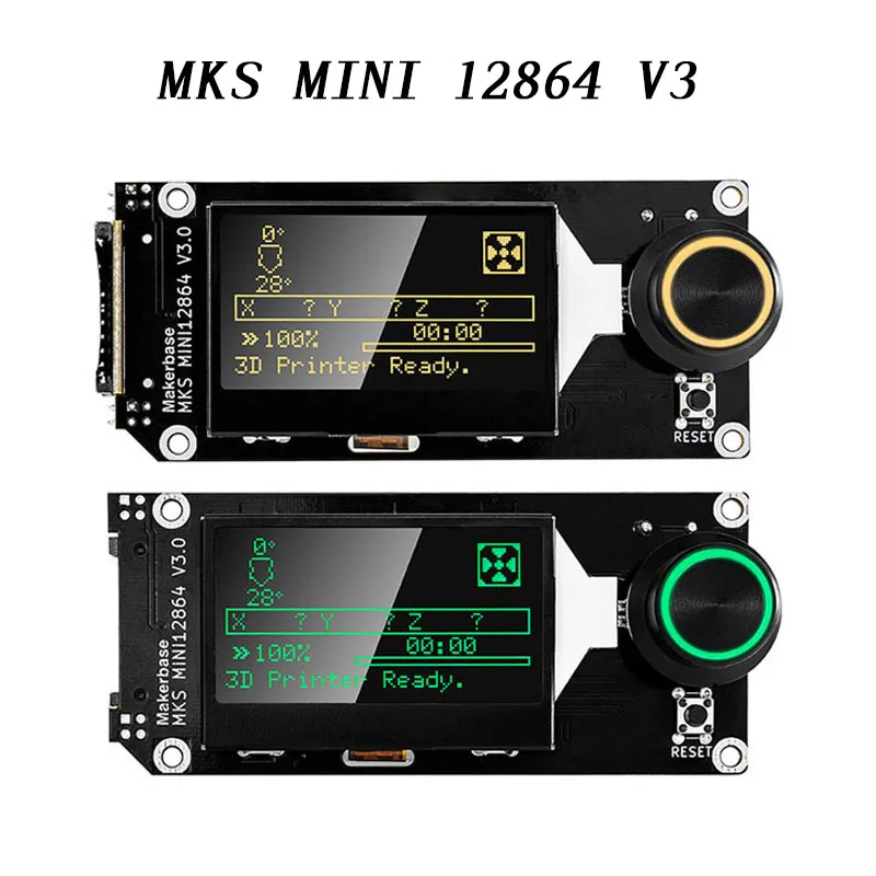 Makerbase MKS MINI 12864 V3 Wyświetlacz LCD Płyta główna Inteligentny wyświetlacz Części do drukarek 3D MKS Gen L SKR VORON 2.4