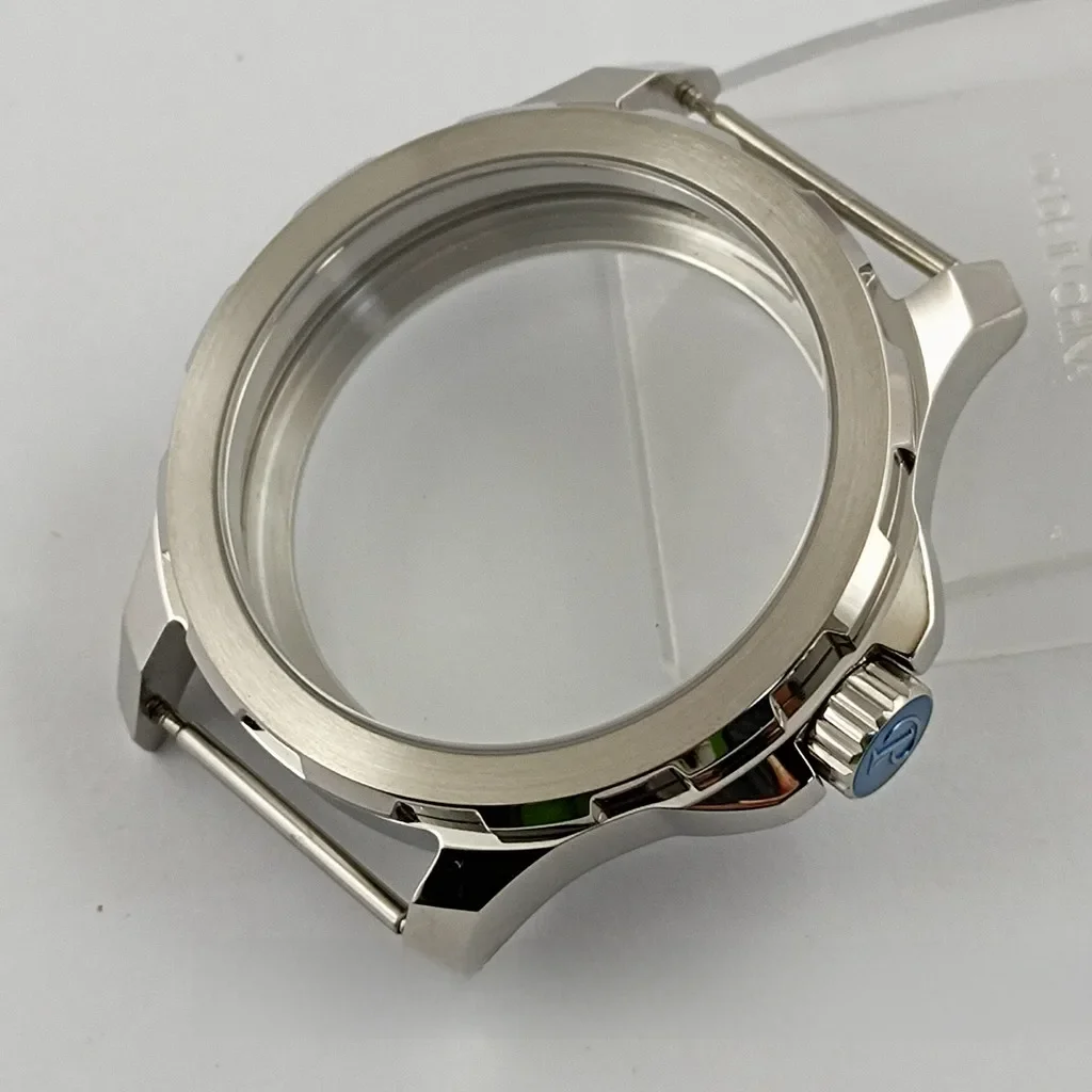Goutent 44mm ETA 6497 6498 Szafirowe Szkło Kryształowe Zegarek z Ręcznym Naciągiem Koperta Szkiełko Dna Koperty ST3600 — zdjęcie 2