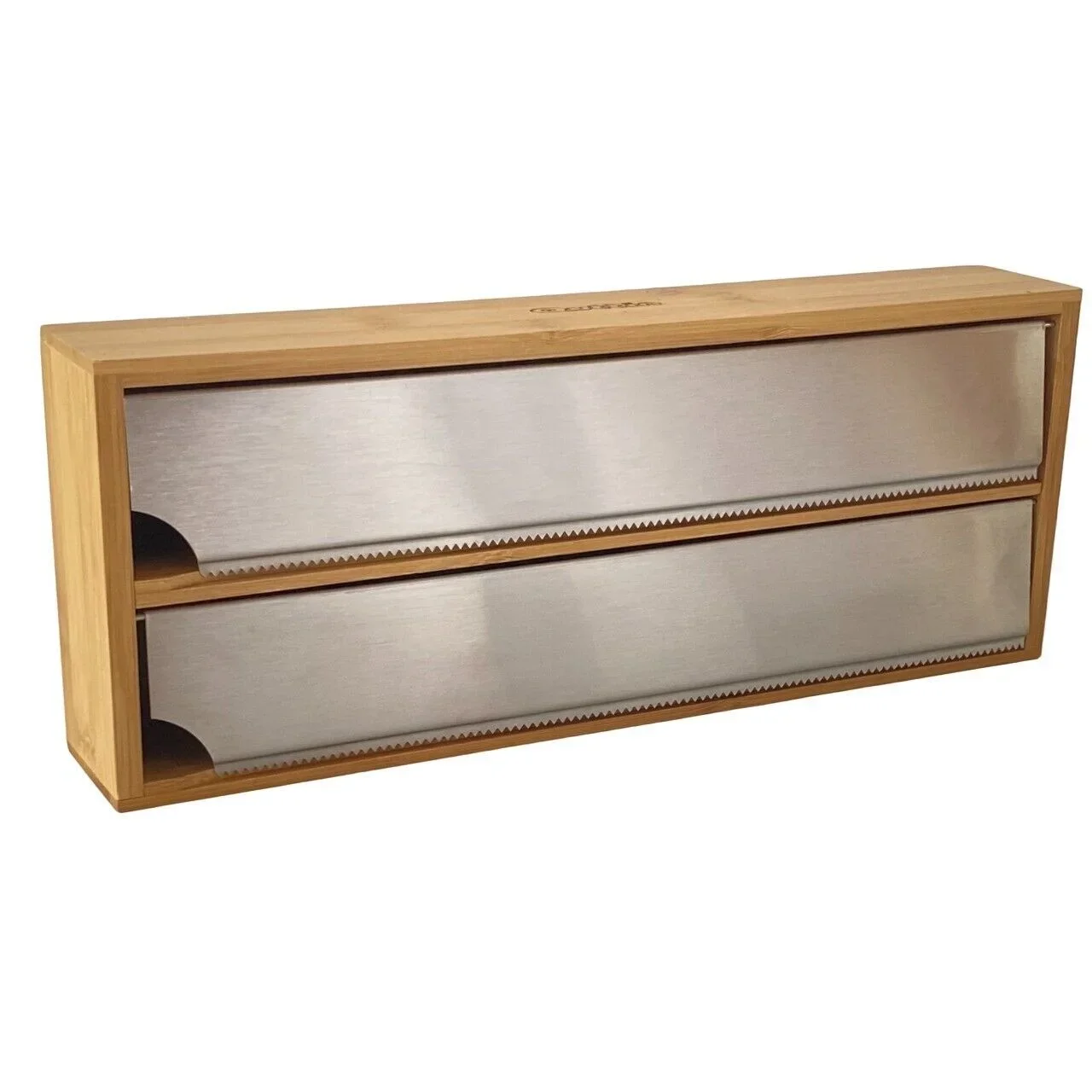 Maxia mercado distribuidor de papel e filme de bambu e acero inox 33.3x13x5.5 cm cocina
