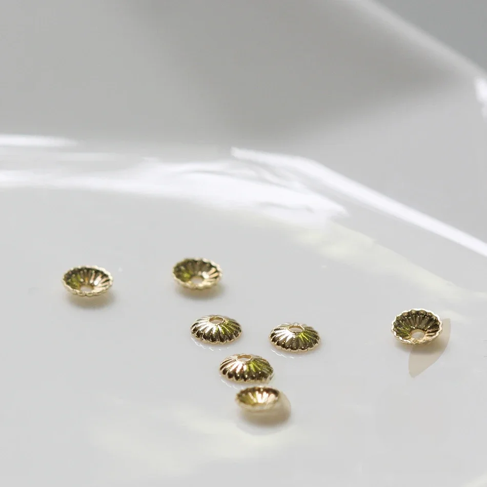DIY Supply - Mosiężna nakładka na koralik - 4 mm (4123C) — zdjęcie 2