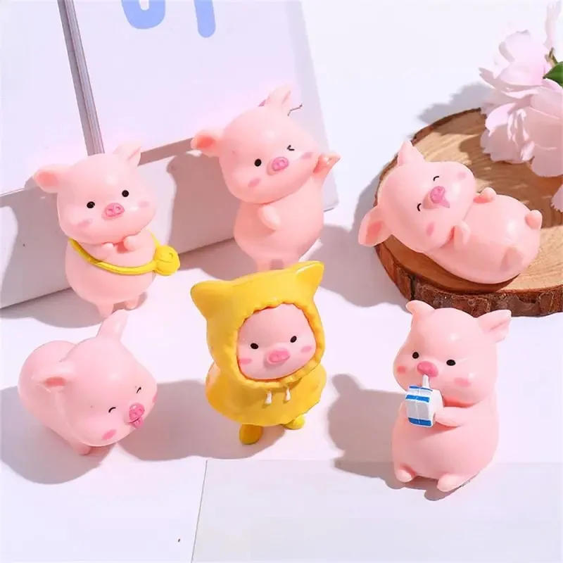 Figurine de overrose de dessin animé mignon, mini figurine, statue de overen résine, jouet de collection, décoration de jardin nickel é, 1 pièce