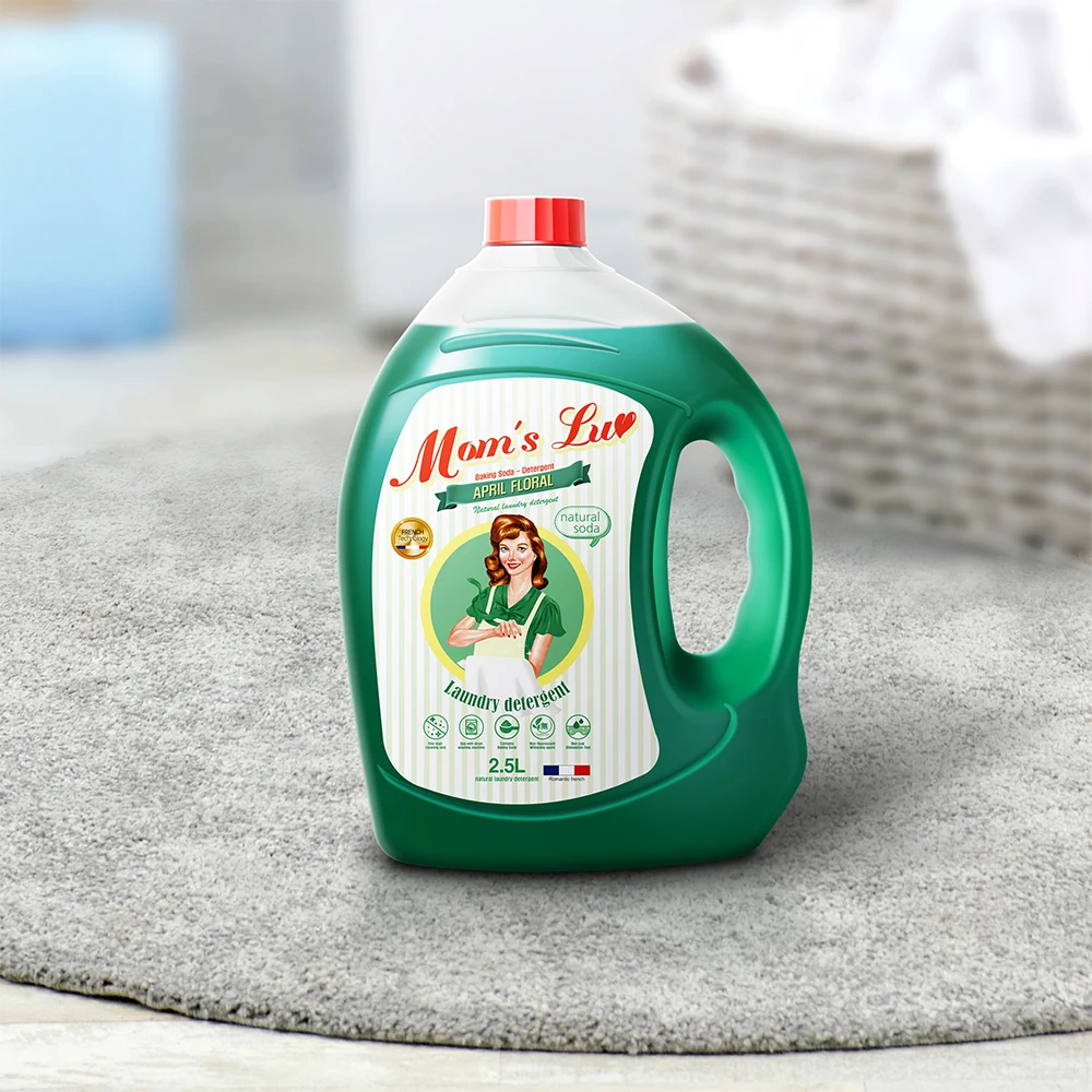 Mammable Mams Luv Floral Liquid Washing 2.5LX4 Indoor Dryside Baking Sot-neutral Low-Stimbered Tax Low-Stimbered Tax Anti-Flecken-Entferner Wäschewäsche