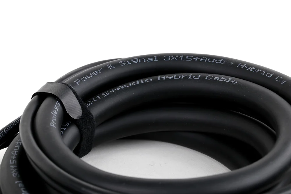 DMX-Kabel 3x1,5mm2/2,5mm2 Stromkabel Kombination aus Powercon-Stecker und DMX 3Pin XLR Signalleitung Zubehör für Bühnenbeleuchtung – Detail 10