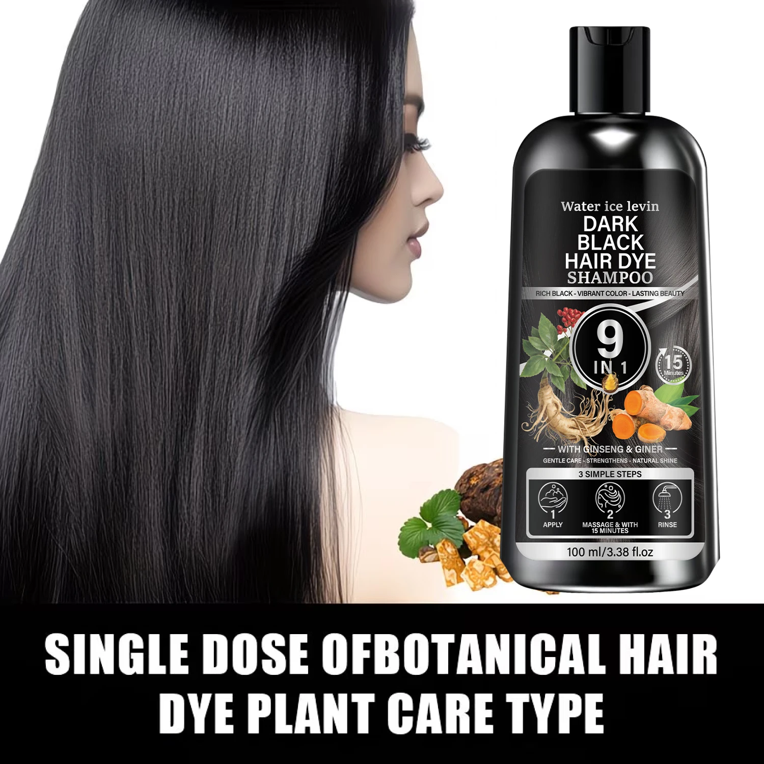 Shampo Pewarna Rambut Hitam Wa - Hair Spray Color ulasan dan harga