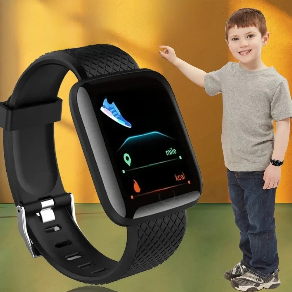 2024 Nowość dla wielofunkcyjnego inteligentnego zegarka Kid Men Woman Message Remind Music Control Sport Step Calories 116 Smartwatch Alarm Clock — zdjęcie 2