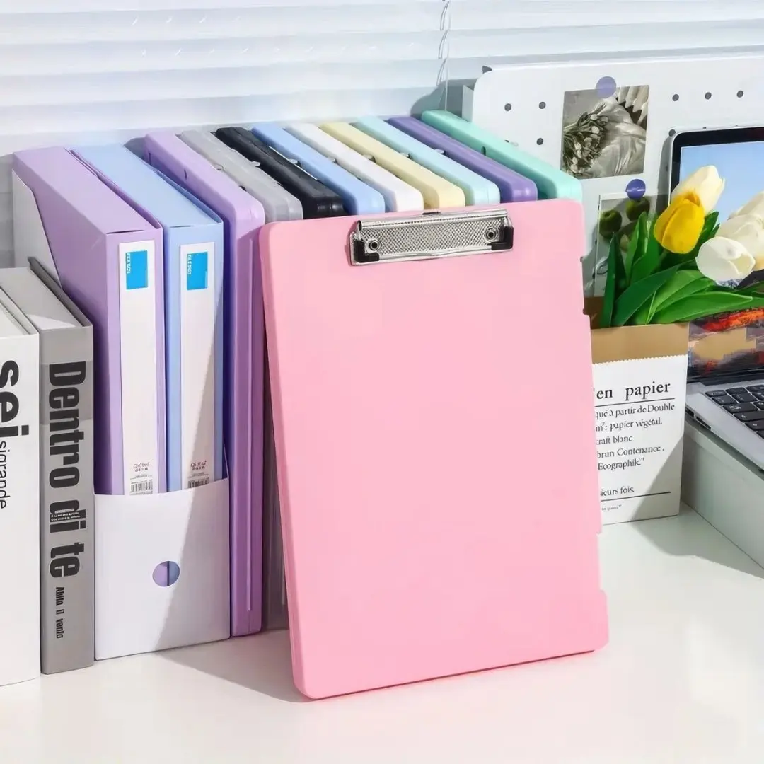 2PCS Premium Plastic A4 File Organizer Binder - Secure Lock & Safety Seal, Heavy-Duty Rectangular Design