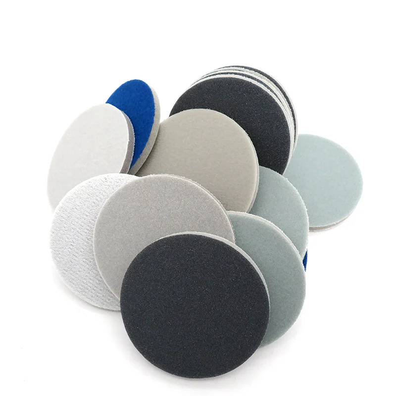 Amplas cakram spons amplas basah & kering 300-3000 Grit penghalus Hook Loop