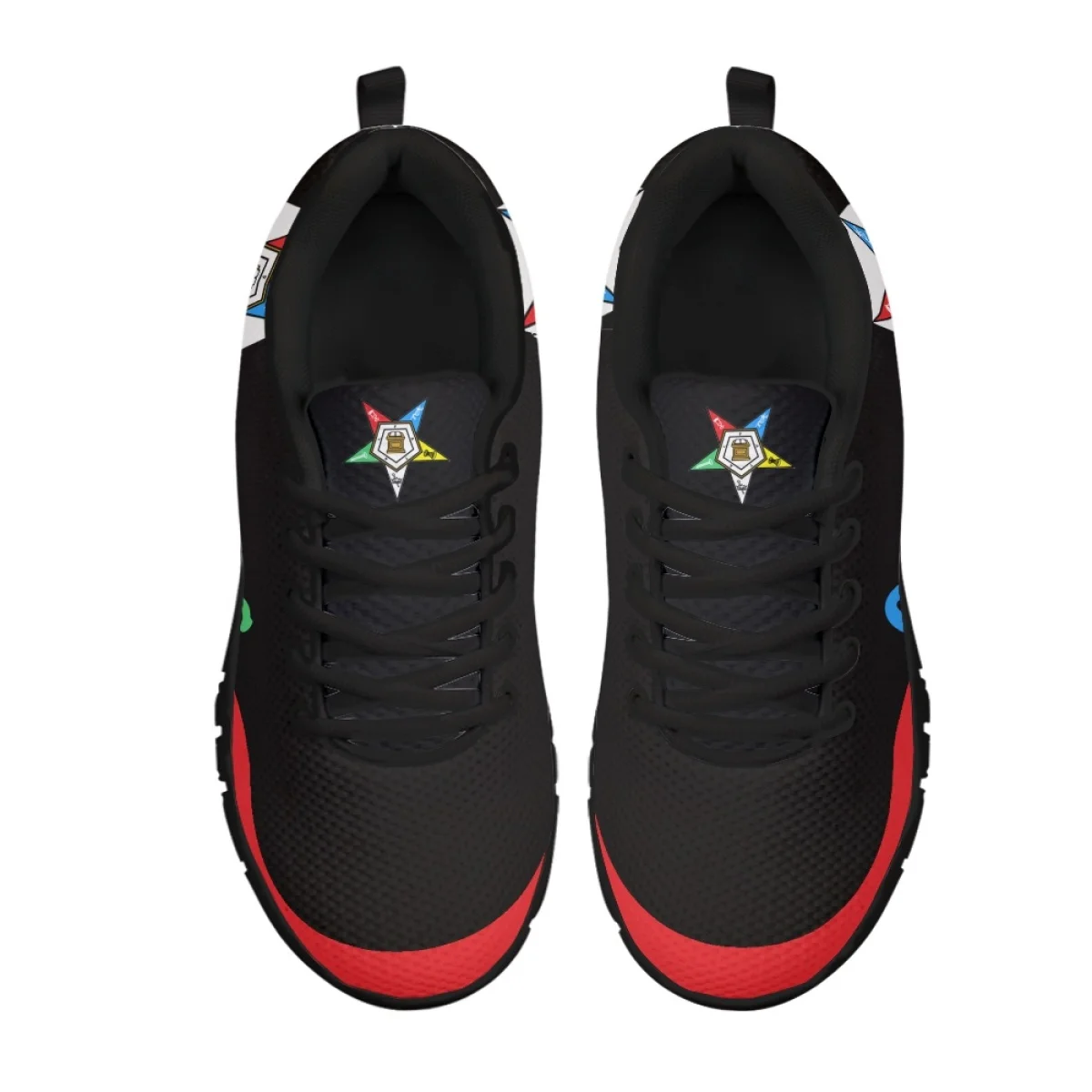 INSTANTARTS Trendy Women's Casual Sneakers OES Style Order Of The Eastern Star Emblem Print Ladies Flat Shoes Outdoor Footwear